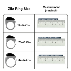 Equantu QB702lite APP Control Tasbih Muslim Islamic Electronic <b>Smart</b> Zikr <b>Ring</b> for Android Ios - Product Image 5