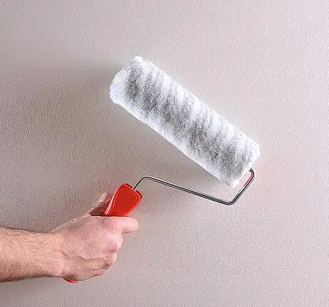 Embossing Wall Decoration 9inch Textured Decorative paint brush roller plastic handle grey Strip fabric Roller