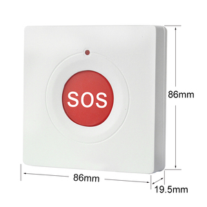 Botón de alarma de emergencia para personas mayores, funda de plástico impermeable con cuerda - Product Image 6