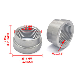 น็อตเกลียวสเตนเลส M20x1.5 สำหรับชิ้นส่วนดัดแปลงยานยนต์ - Product Image 1