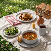 Service de table de luxe en grès gris, assiettes, bols et tasses en céramique mouchetée pour la salle à manger