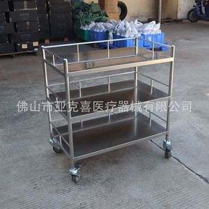Carrito de tratamiento de acero inoxidable acrílico, carrito médico, equipo médico, clínica, cirugía, salón de belleza, estante de almacenamiento dental. - Product Image 2