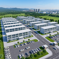 WELLCAMP - Edificio de Oficinas Modular de Instalación en 1 Hora, Oficina Comercial con Muro Cortina de Vidrio, Espacio de Trabajo Prefabricado, Directo de Fábrica