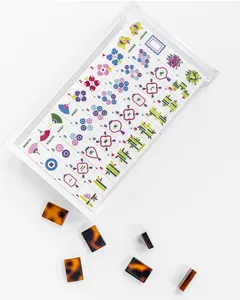 Juego de Fichas de Mahjong Americano de Bambú Ámbar con Tapete y Soportes, Diseño Ecológico de Lujo, Fichas de Mahjong Acrílicas Grabadas, Casino Low <span class=keywords><strong>Fengcai</strong></span> - Product Image 3