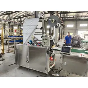 Nonwoven Folding and Cutting Machine Automatic Cleaning PE PP SMS Disposable Apron Making Machine for Sale()