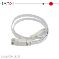 Câble réseau Ethernet RJ45 plat CAT-6 pour modem, routeur, réseau LAN, connecteur RJ45