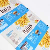 Sachet de rouleau de film alimentaire souple en plastique laminé avec impression personnalisée de qualité alimentaire emballage de croustilles