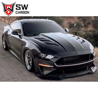 Capot avant en fibre de carbone style AC pour Ford Mustang 2015-2017, couvre-moteur avant, pièces automobiles