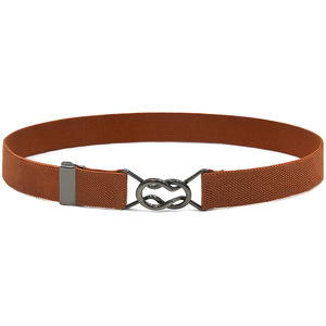 <span class=keywords><strong>Ceinture</strong></span> fine élastique extensible pour <span class=keywords><strong>femme</strong></span>, enfant et étudiante, avec petite boucle en alliage de 2,5 cm - Product Image 3