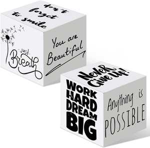 Lot de 2 mini-panneaux <span class=keywords><strong>en</strong></span> bois personnalisés « Tout est possible », décoration de bureau <span class=keywords><strong>en</strong></span> bois, <span class=keywords><strong>cube</strong></span> biblique <span class=keywords><strong>en</strong></span> bois - Product Image 2