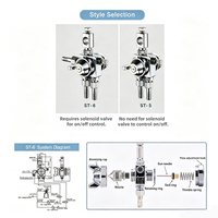 Boquilla de Nebulización de Dos Fluidos ST5 ST6, Boquilla Atomizadora de Aire Ajustable para Máquina de Soldadura por Ola SMT, Opción Antigoteo Disponible