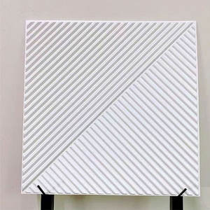 3D di lusso in PVC impermeabile TV <span class=keywords><strong>sfondo</strong></span> pannello a parete per soggiorno comodino sala da pranzo reception con strisce e decorazione a quadri - Product Image 6