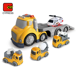 Cypress Offre Spéciale <span class=keywords><strong>dessin</strong></span> <span class=keywords><strong>animé</strong></span> camion d'ingénierie hélicoptère en plastique et ensemble de véhicules de Transport de diapositives jouets amusants pour les enfants - Product Image 2