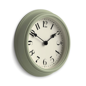 Horloge murale ronde rétro de 12 pouces, quartz analogique silencieux sans tic-tac, horloge suspendue en résine pour salon, chambre à coucher - Product Image 1