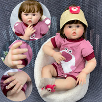 Poupée réaliste Sunnyfan W-3048 de 60 cm avec corps en tissu, bébé qui suce le doigt, disponible pour le dropshipping et l'e-commerce transfrontalier