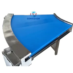 IVZ 45 90 Degree Curve Belt Conveyor Supplier For Biscuit Transfer