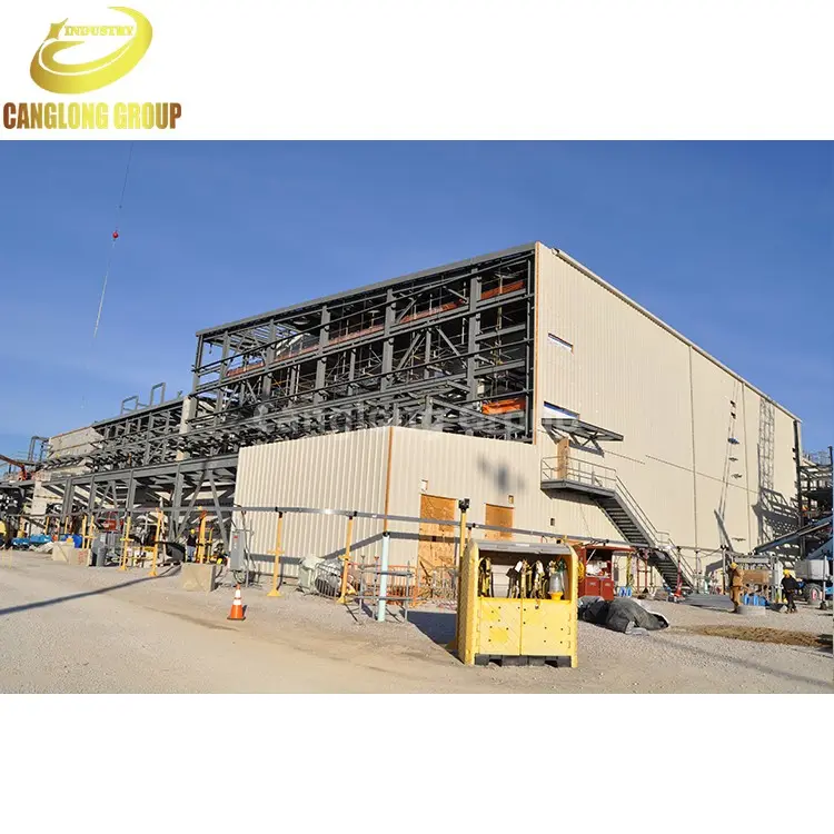 Q345B prefabbricati in acciaio dipinto di costruzione strutturale Qatar telaio in acciaio strutturale magazzino materiale avanzato in costruzione