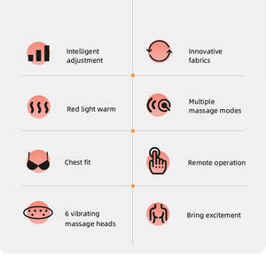 Nuevo estilo Sexy vibrador masaje sujetador Pad USB recargable Mini vibrador y calefacción pecho masaje adulto juguete sexual para mujeres - Product Image 6