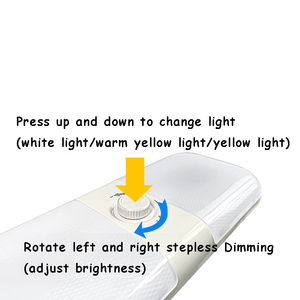 Lumière de lecture de plafond intérieure à bouton-poussoir 12-24V à intensité variable <span class=keywords><strong>pour</strong></span> <span class=keywords><strong>camping</strong></span>-<span class=keywords><strong>car</strong></span>, camion, bus - Product Image 4