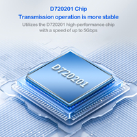 Adaptor Kartu Ekspansi PCI-E USB 3.1 Gen1 5Gbps 2xUSB 3.0 + 2xPort Tipe-C untuk Penggunaan Desktop Tersedia