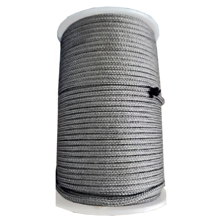 Friction resistant and high strength stainless steel metal fiber rope