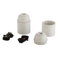 Support de lampe autobloquant en plastique blanc de haute qualité E27 250V 600W 4A