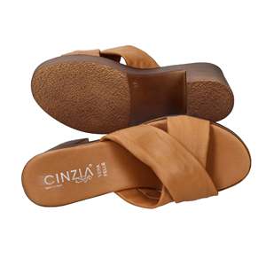 Ciabatta con Tacco in Pelle Morbida da Donna Cinzia IAF282974, Modello Platform - Product Image 6
