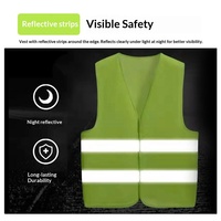 Chalecos Reflectantes con Impresión Personalizable para Obras de Construcción, Saneamiento, Jardinería, Seguridad, Tráfico y Uniformes de Seguridad, Disponibles en Stock