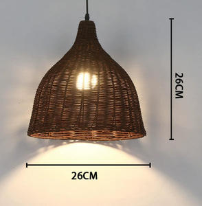 Lámpara Colgante <span class=keywords><strong>Reden</strong></span>, Creativa, Contemporánea, de Bambú y Ratán, LED, Superficie de Papel, Montada en Superficie, para Sala de Estar, Alto CRI 90 - Product Image 6