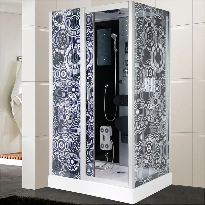 Cabine de douche spa bluetooth de luxe multifonction cabine de douche de massage sur pied cabine de douche de hammam de massage