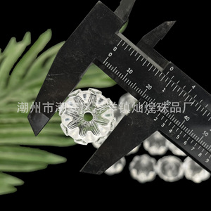 Accessoires de bijoux en perles transparentes en acrylique, boule 18x23mm pour décorations de mariage DIY - Product Image 3