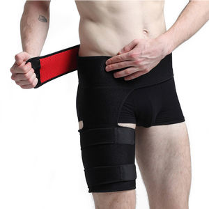 Manchon d'attelle de compression pour coussinet de hanche entorses musculaires de l'aine tirées <span class=keywords><strong>quadriceps</strong></span> tendinite soutien de la <span class=keywords><strong>cuisse</strong></span> - Product Image 1