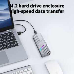 M.<span class=keywords><strong>2</strong></span> SSD kandang NVME SATA adaptor protokol Ganda USB C 3.<span class=keywords><strong>2</strong></span> Gen <span class=keywords><strong>2</strong></span> 10Gbps PCIe M dan tombol B & M casing Drive keadaan padat eksternal - Product Image 3