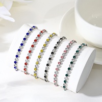 Bracelet en cristal de zircon électroplaqué GOODTIME GT-I23, design minimaliste de niche pour femmes, idéal pour le bureau et la carrière