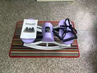Steppeur compact et portable en acier réglable pour exercices latéraux et oscillants, idéal pour les genoux et les articulations, usage domestique