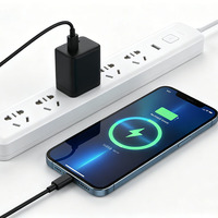 Chargeur rapide USB-C 65W 3 ports PD3.0 avec QC et protection anti-feu, pliable et écologique, normes UK/US/EU