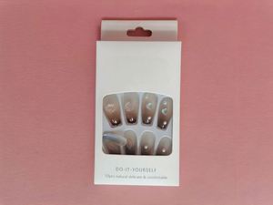 Rapid Production Laser Gold <b>Foil</b> <b>Window</b> Nail Box Custom Holographic White Cardstock Display Packaging for Cosmetics - Product Image 2