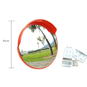 Дорожное движение круглое выпуклое зеркало небьющееся поликарбонатное 230 угол обзора 30-100 см диаметр безопасности дорожного движения - Product Image 2