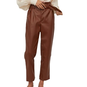 <span class=keywords><strong>Pantaloni</strong></span> a vita alta in pelle PU <span class=keywords><strong>pantaloni</strong></span> da <span class=keywords><strong>donna</strong></span> in ecopelle allentata moda <span class=keywords><strong>donna</strong></span> tasche eleganti <span class=keywords><strong>pantaloni</strong></span> <span class=keywords><strong>donna</strong></span> <span class=keywords><strong>donna</strong></span> 3 colori <span class=keywords><strong>Beige</strong></span> - Product Image 1
