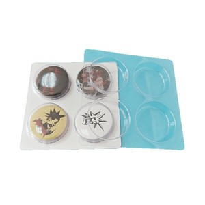 Paquete de 4 blísteres de 32 mm, compuesto de aluminio y plástico, embalaje blíster para insignias de anime, broche protector sellado de aluminio y plástico - Product Image 1