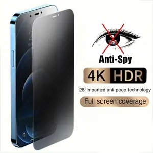 2024 film de protection d'écran en verre trempé anti-espion pour téléphone portable pour Iphone 15 Pro Max 11 12 13 14 Plus