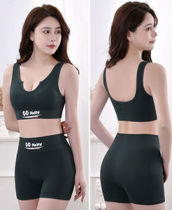 ชุดสปอร์ตบราเอวสูงสำหรับผู้หญิงชุดออกกำลังกายกางเกงออกกำลังกาย<span class=keywords><strong>กางเกง</strong></span>ขาสั้นเลกกิ้งแบบไร้รอยต่อดีไซน์ใหม่ - Product Image 4