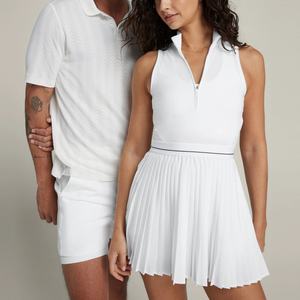 Shorts de encaje altos tipo racerback para maternidad, ideales para vestidos de polo, bailarina, golf y tenis plisados. - Product Image 5