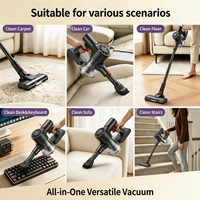 Aspirateur sans fil BLDC 28 kPa, autonomie de 55 minutes, 3 vitesses, aspirateur à main sans fil