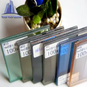 TianYao 12mm 24 mm klares und farbiges Sicherheits laminat aus gehärtetem Glas Preis pro Quadratmeter/Kosten pro Quadratfuß