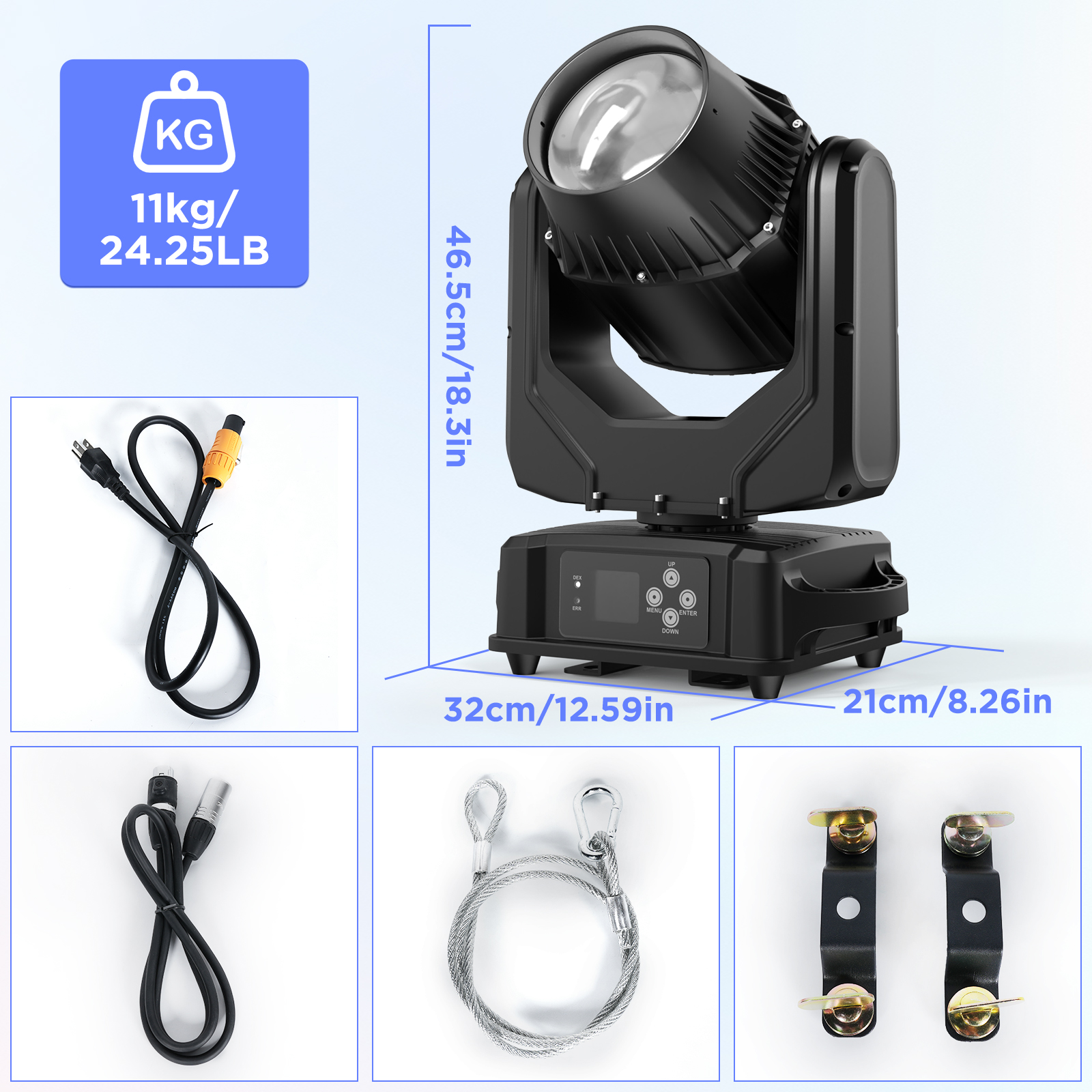 U King Waterproof Mini Beam 250W Moving Head Light DMX512 LED