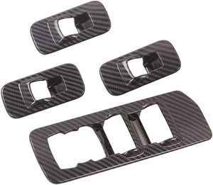 Garnitures d'interrupteurs de lève-vitres en fibre de carbone imprimée pour F150 2015-2020, accessoires de décoration intérieure - Product Image 1