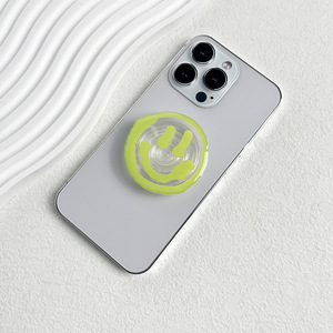 Prise <span class=keywords><strong>Talk</strong></span> <span class=keywords><strong>Tok</strong></span> Grip mignon sourire visage support pour téléphone pliable bureau ABS support Mobile Grip Mount - Product Image 6
