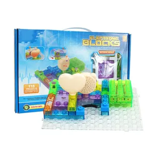 STEM jouets éducatifs 115 projets différents kit de circuits avec briques lumineuses kit d'expérimentation scientifique avec blocs électroniques