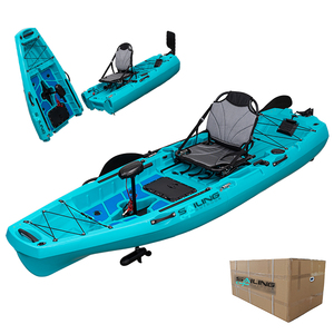 2 pezzi personalizzato 1 persona kayak da pesca all'ingrosso <span class=keywords><strong>mare</strong></span> all'aperto 10ft sedersi sulla parte superiore modulare kayak - Product Image 5